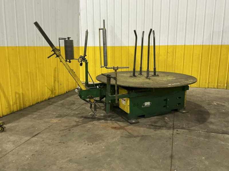 9,000 LB X 72" AWC ACCRA WIRE CONTROLS MODEL #F-400 HORIZONTAL PALLET TYPE COIL REEL UNCOILER: YOBRO #24941