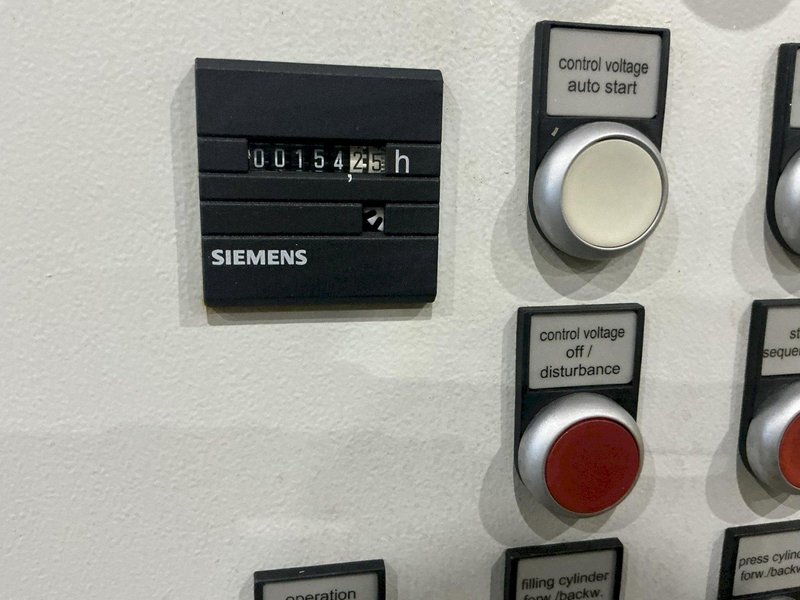 60 mm WEIMA MODEL TH 600 HYDRAULIC BRIQUETTE PUCKING PRESS: YOBRO #25904