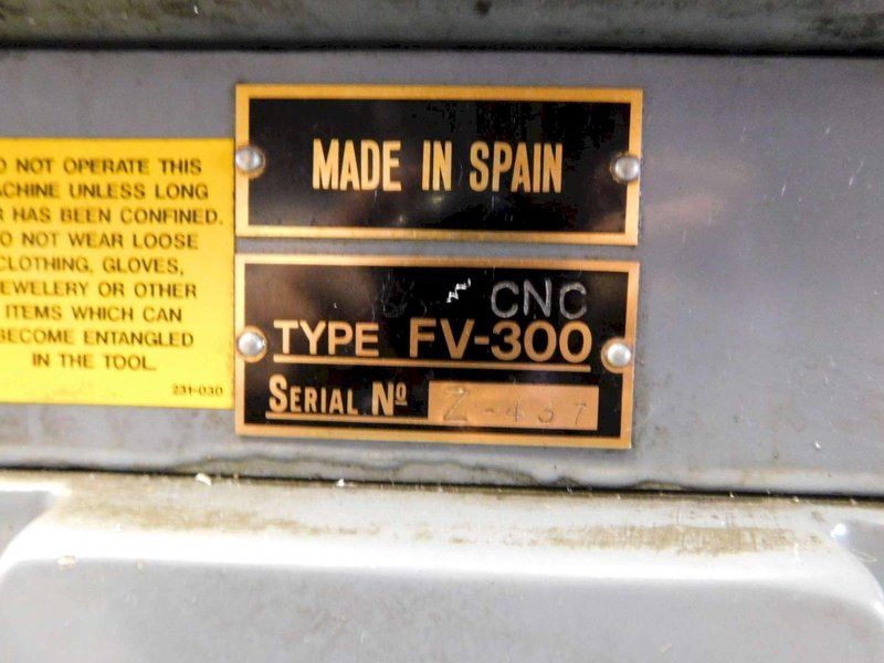 3 HP CLAUSING KONDIA MODEL FV-300 CNC VERTICAL MILL. STOCK # 0361824.