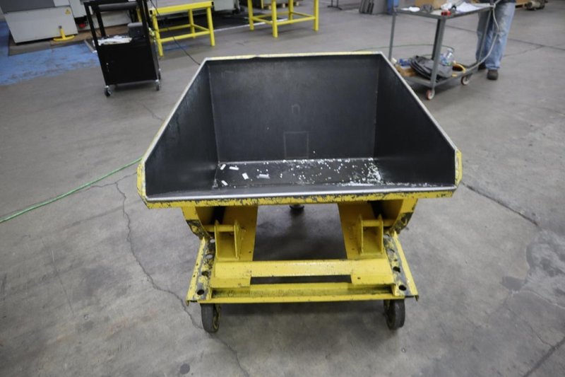 Scrap Hopper (Self Dumping) with Fork Slots- Auction Item