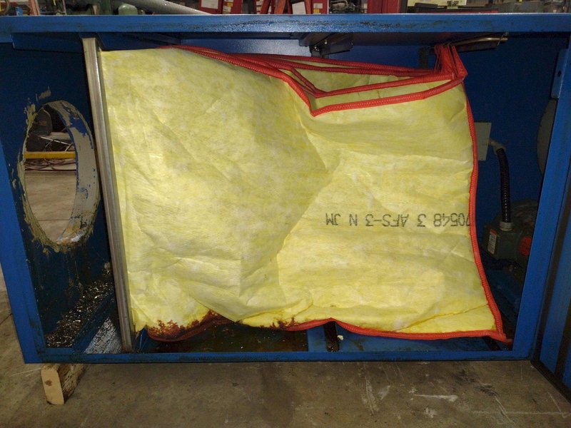 2500 CFM AIR KING MODEL #M-25DHE AIR FILTRATION UNIT W/ STAND: STOCK #23529