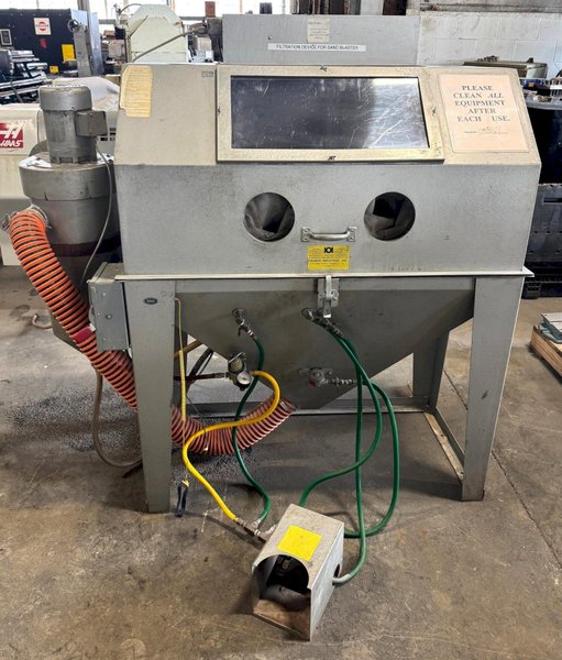 Kramer Blast Cabinet TDB-48x24, Two Glove, Dust Collector/Reclaimer