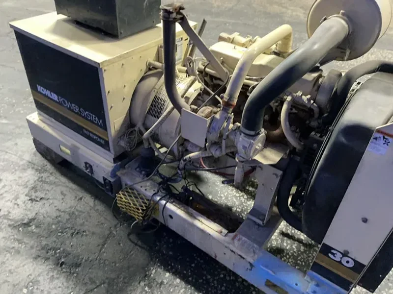 KOHLER 30 KW DIESEL GENERATOR   -  30RZ82
