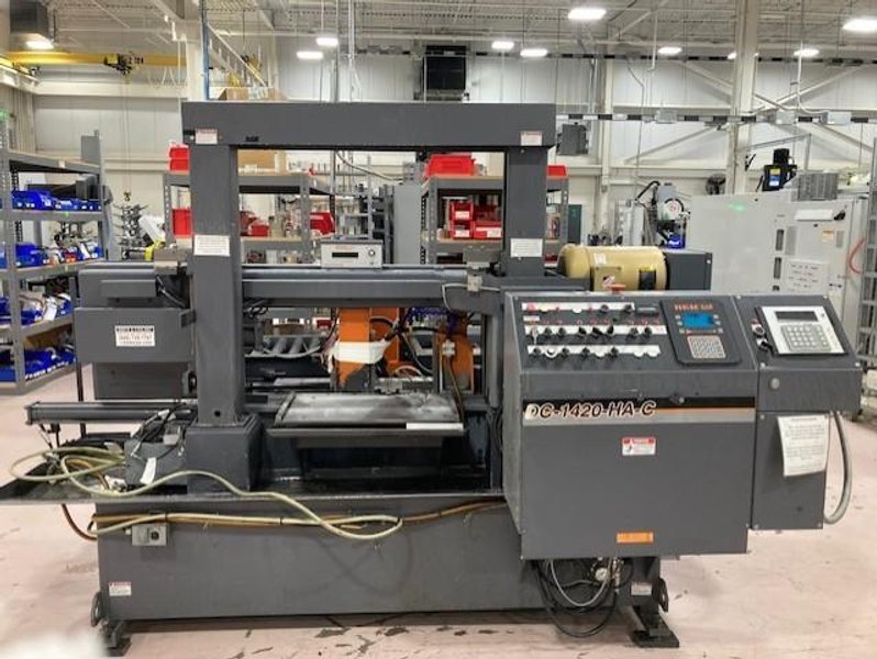 14″ x 20″ Hem DC-1420HA-C Dual Column Horizontal Bandsaw, 2013