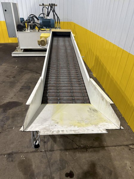 120&quot; X 20&quot; TITAN MODEL #WF049 STEEL BELT PARTS TRANSFER CONVEYOR: STOCK #19457