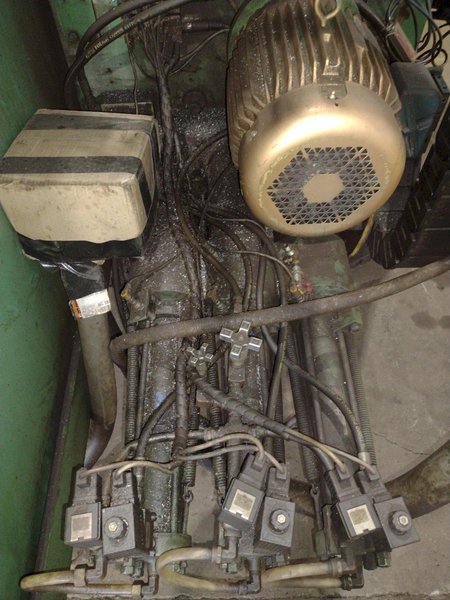 9 SPINDLE PEDDINGHAUS MODEL #BDL-1250/9 I-BEAM DRILL/DRILLING LINE: STOCK #19128