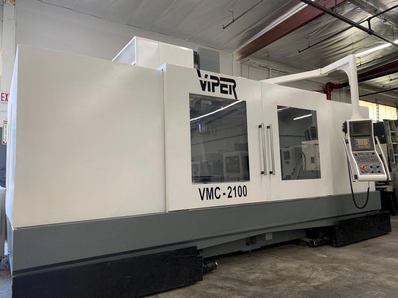 2007 MIGHTY VIPER 2100 VERTICAL MACHINING CENTER + 50 TAPER GEARED HEAD