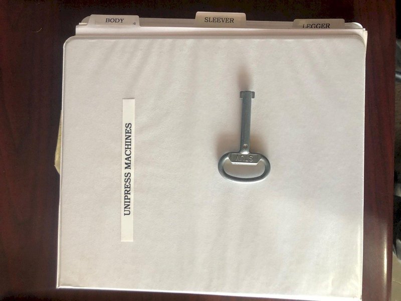 Unipress Steam Press Line Body / Sheever / Legger STOCK #2250