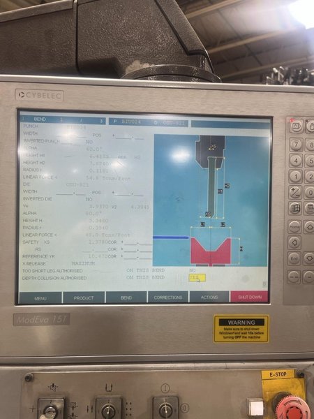 220 Ton x 13′ Bystronic Beyeler PR 200 IPC CNC Hydraulic Press Brake, 2005- Upgraded Control