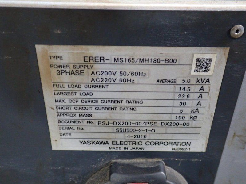 YASKAWA ELECTRIC / MOTOMAN 14.5 A ROBOT  -  YR-MS165/MH180-A00