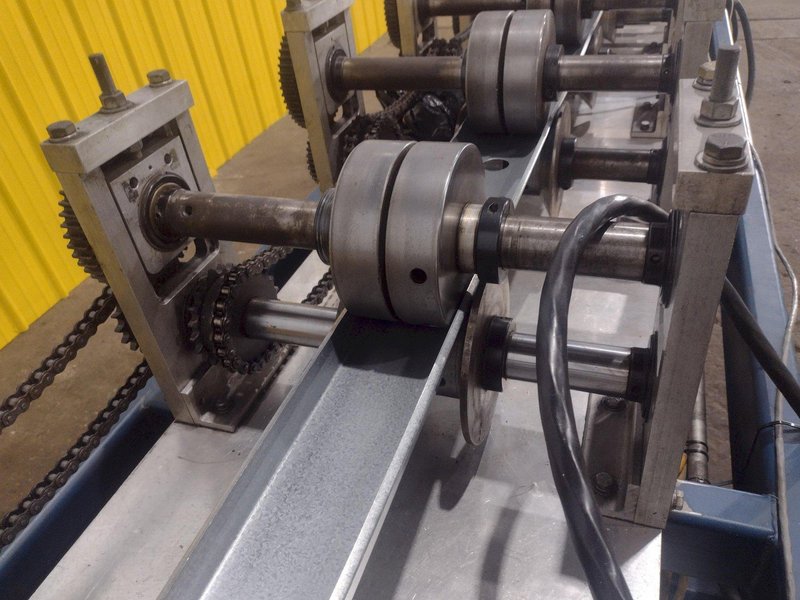 12 STAND X 10&quot; KNUDSON MODEL #KS-2468 STUD &amp; TRACK FRAMING ROLLFORMER, WITH AMS CONTROLS: STOCK #18942