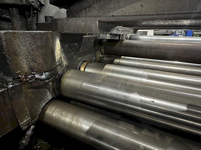 48" X 14 GAUGE AUTOMATIC FEED MODEL 13-32-48 13 ROLL STRAIGHTENER LEVELER: STOCK 19766