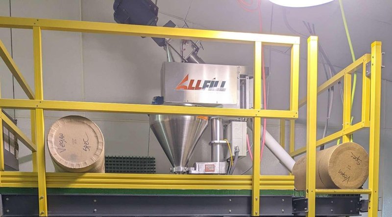 AllFill B-600 Semi-Automatic Auger Filler, 2009 – With Mezzanine, Video Available