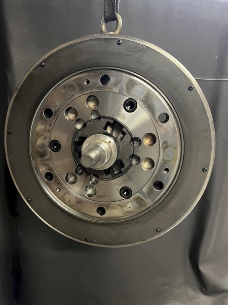 Samchully HC-21 Used 21" Closed-Center 3-Jaw VTL Power Chuck For Sale