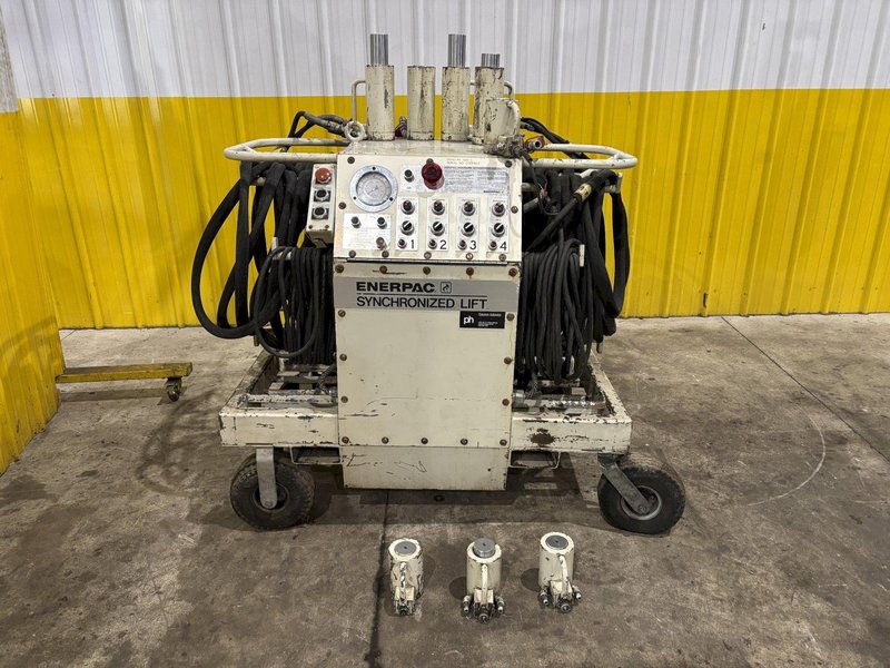 4 RAM ENERPAC SYNCHRONIZED HYDRAULIC DIE SEPARATOR LIFTING SYSTEM: STOCK #23599