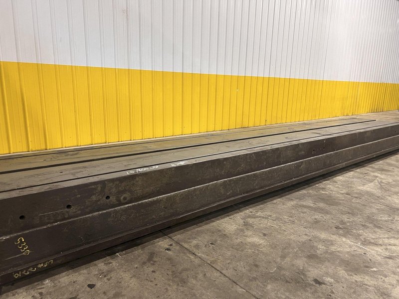 235” X 36” HEAVY DUTY T-SLOTTED PLANER MILL TABLE / FLOOR PLATE: STOCK #23013