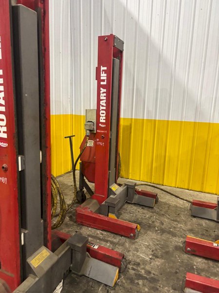 (4) 15,000 LBS ROTARY MODEL #HP415-100 HEAVY DUTY MOBILE COLUMN LIFT JACKS: YOBRO #24469