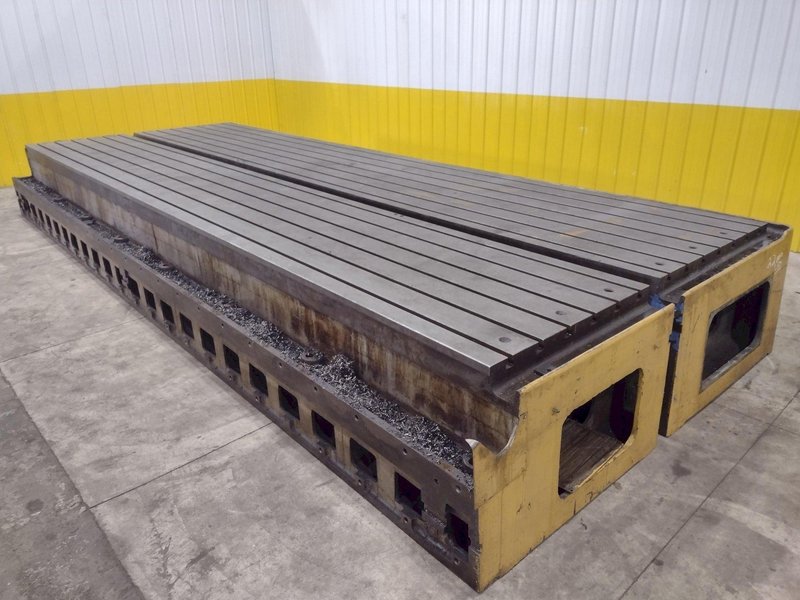 270” X 92” HEAVY DUTY T-SLOTTED SET-UP TABLE: STOCK #22996