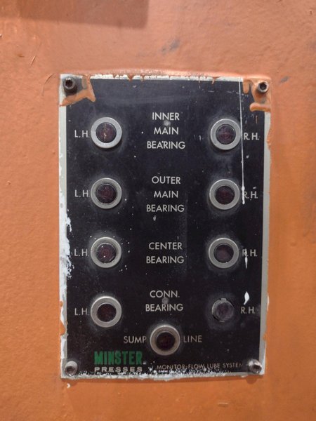 100 TON MINSTER MODEL #P2-100-48 PIECEMAKER PRESS, 4&quot; STROKE: STOCK #22753