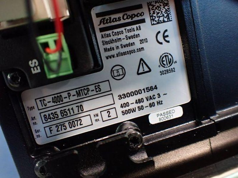 ATLAS COPCO POWER MACS NUTRUNNER CONTROLLER  -  TC-4000-P-MTCP-ES