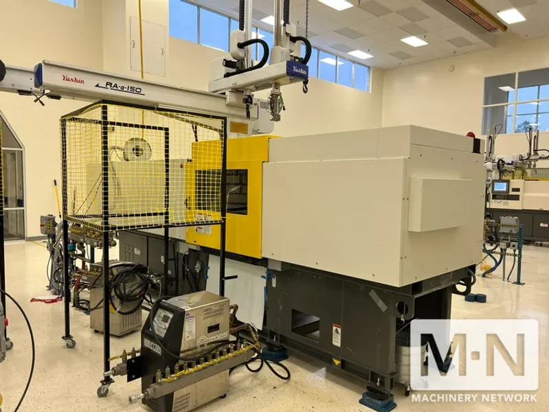 165 TON 8.8 OZ MILACRON ALPHA-S150iB ROBOSHOT INJECTION MOLDING MACHINE MFG 2021