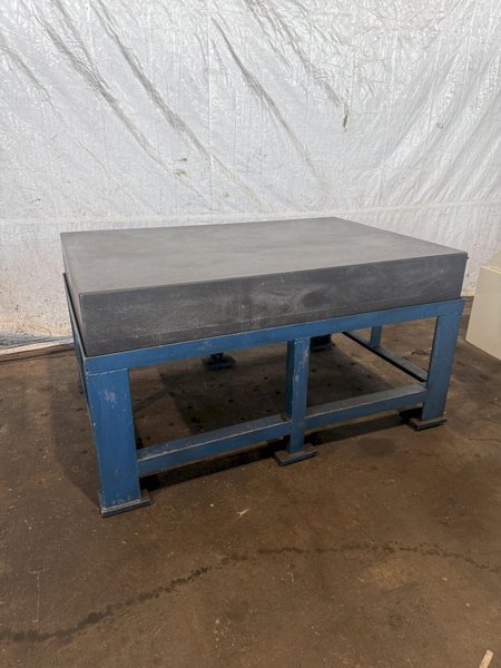 72" X 48" X 12" GRANITE SURFACE PLATE W/ STAND. STOCK # 0542826
