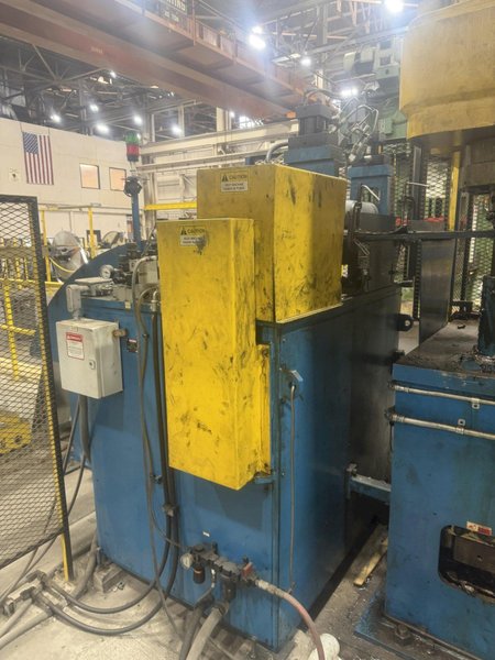 150 TON BRADBURY 4-POST CUTOFF PRESS W/ FEED ROLL: YOBRO #25252
