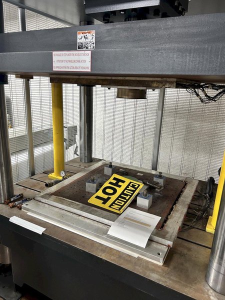 150 TON DAKE MODEL #PSQ 150A HYDRAULIC 4-POST PRESS, 2018: STOCK #21942
