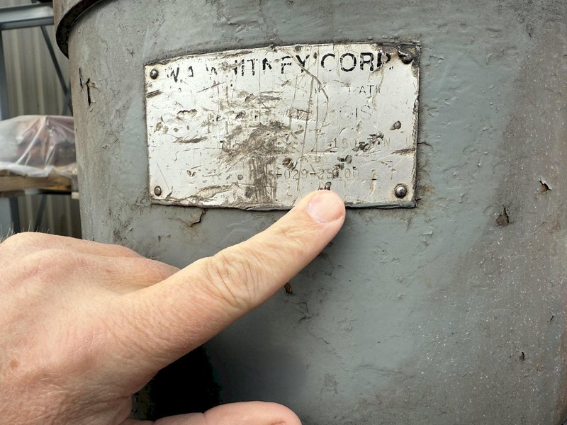 150 TON WHITNEY MODEL 7150AX12 PORTABLE HYDRAULIC FLANGE PUNCH &amp; HYDRAULIC UNIT: YOBRO #24684