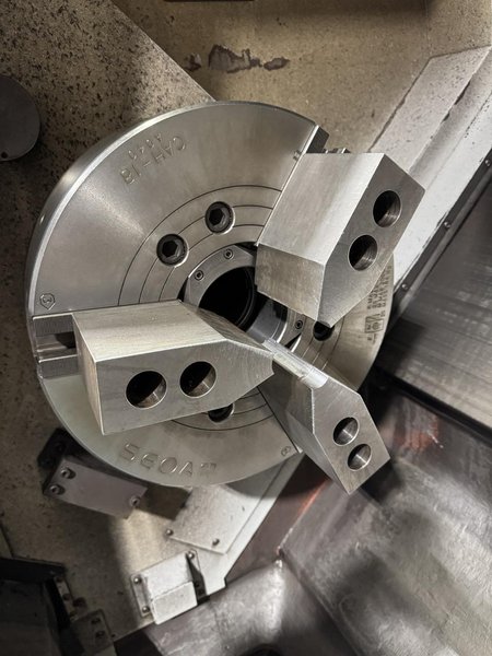 Samsung SL40/1500 CNC lathe, 2012 – RIP Steady Rest, 4.6″ Spindle Bore, Fanuc 0i-TD Control