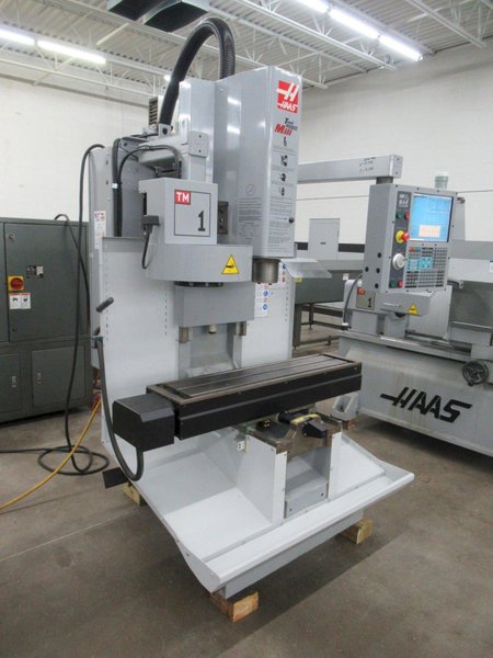 Haas TM-1 CNC Vertical Toolroom Mill, 30"X12"x16", 10 Station ATC, 4KRPM, Intuitive Programming