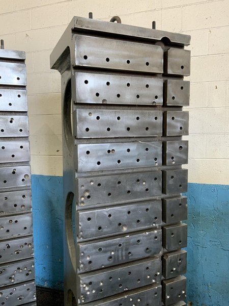 1 SET OF 24" X 28" X 84" T SLOTTED ANGLE PLATE: STOCK #80866