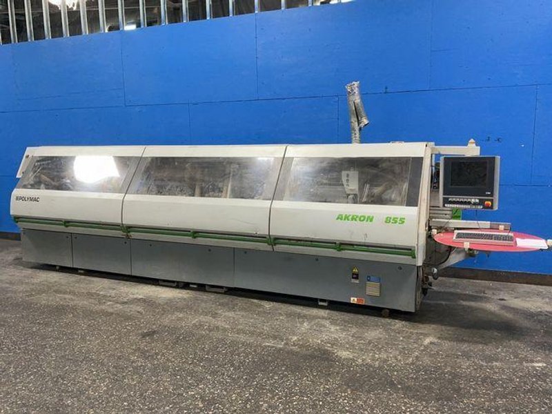 POLYMAC SINGLE-SIDED AUTOMATIC EDGEBANDER  -  AKRON 855
