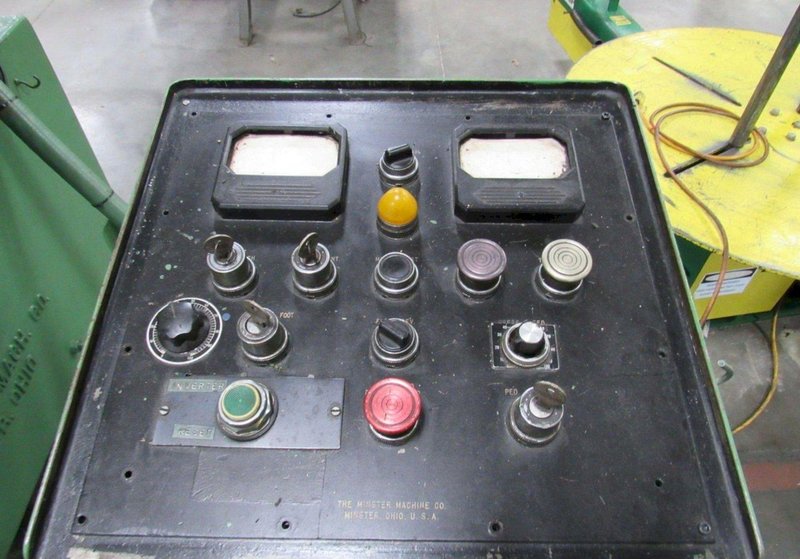 22 TON MINSTER NO 3 OBI FLYWHEEL PRESS. STOCK # 0773725