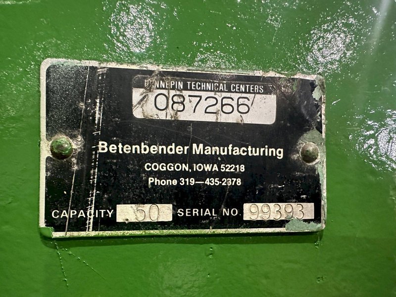 4' x 1/2" Betenbender Hydraulic Squaring Shear Stock #1403920