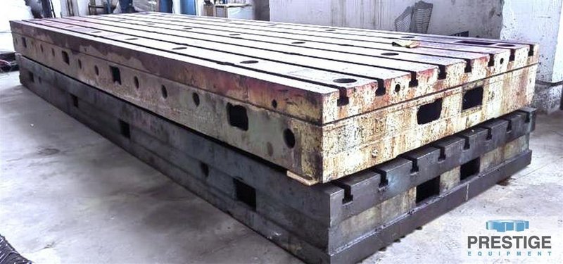 78.74" x 236.22" 15.75" Cast Iron T-Slotted Floor Plates (2-Available)