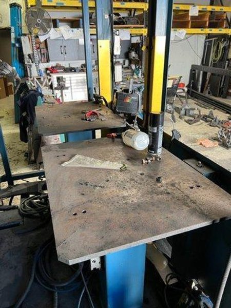 OTC Almega Arc Cell E-120 AX2 Robotic Weld Cell, 2012