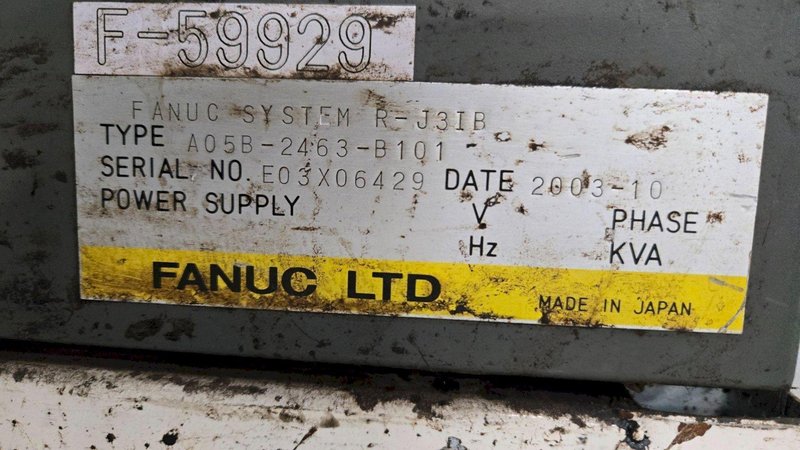 FANUC M-16IB/20 + R-J3IB ROBOT ARM AND CONTROL PANEL NO TEACH PENDANT USED