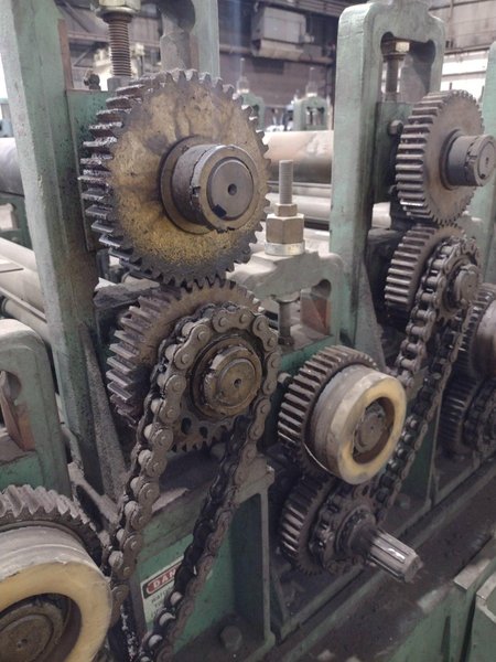 14 STAND X 3.5&quot; X 50&quot; ASC DOUBLE DECK DUAL HEIGHT PANEL ROLLFORMER: STOCK #14732