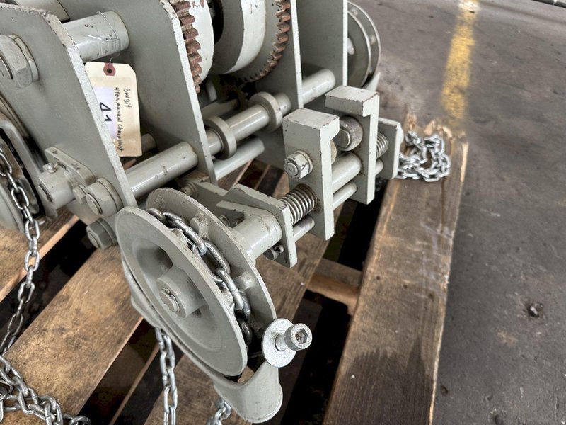 4 TON BUDGIT UNDER HUNG CHAIN HOIST. STOCK #0310922