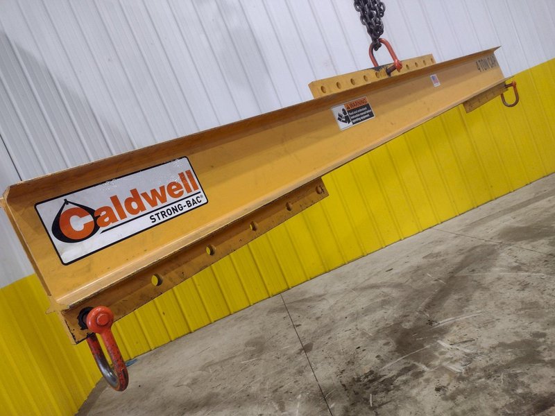 8,000 LBS (4 TON) X 10' CALDWELL MODEL #16-4-10 LIFTING BEAM SPREADER BAR: STOCK #22565