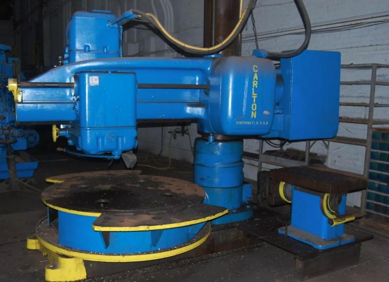 5' CARLTON RADIAL ARM DRILL. STOCK # 0654126
