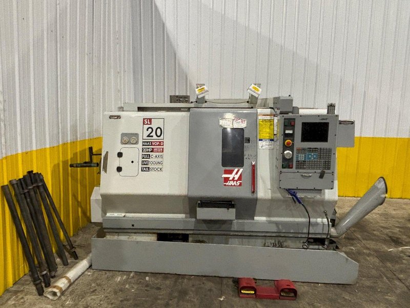 2004 HAAS MODEL #SL-20T CNC LATHE TURNING CENTER C AXIS &amp; LIVE TOOLING: YOBRO #24480