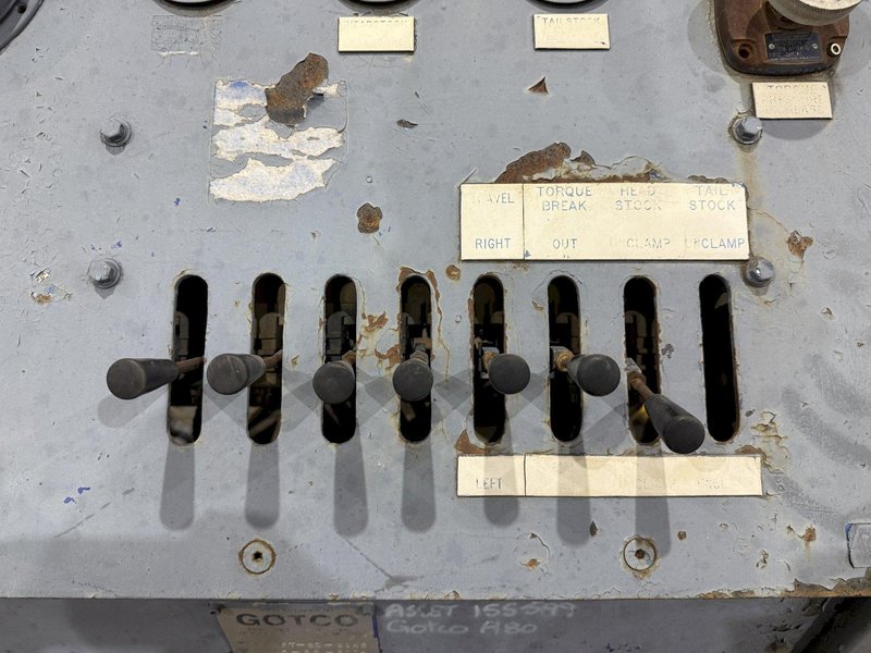 12" GOTCO MODEL #FT-80-2145 PIPE BUCKING "MAKE &amp; BREAK" TORQUE PIPE MACHINE: YOBRO #24411