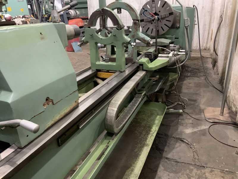 32/36" x 120" TIMEMASTER GAP BED ENGINE LATHE, 4" SPINDLE HOLE: STOCK #23757