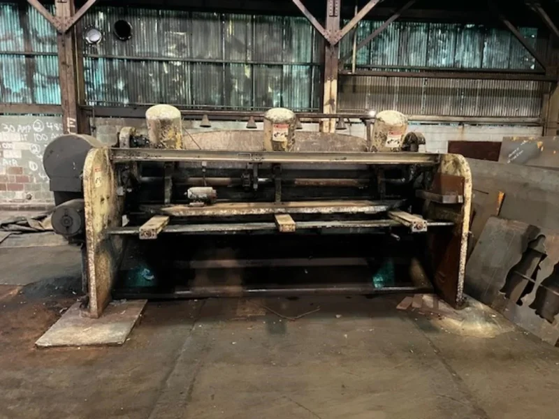 12' x 3/8" CINCINNATI MODEL #2512 MECHANICAL POWER SQUARING SHEAR: STOCK #20738