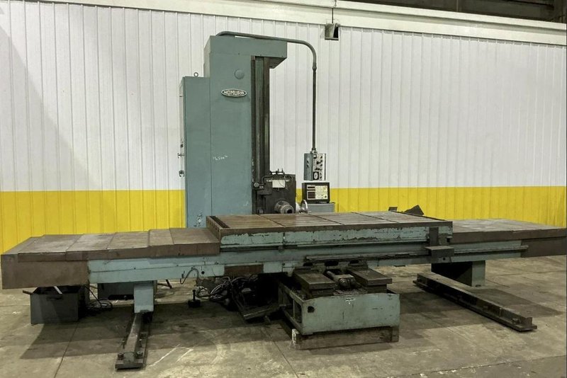 4" NOMURA B-100WP TABLE-TYPE HORIZONTAL BORING MILL 50 TAPER 96" TRAVEL. STOCK # 0543926