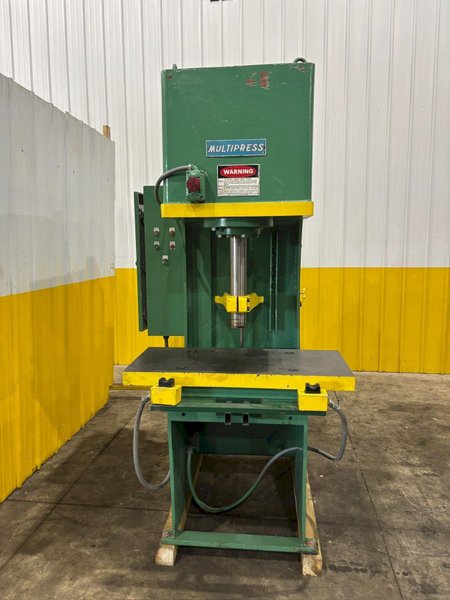 20 TON DENISON MODEL #FH20 HYDRAULIC GAP FRAME PRESS 12&quot; STROKE: YOBRO #24080