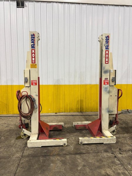 (2) 13,000 LBS STERTIL-KONI MODEL ST-1060 HEAVY DUTY MOBILE COLUMN LIFT JACKS: YOBRO #24508