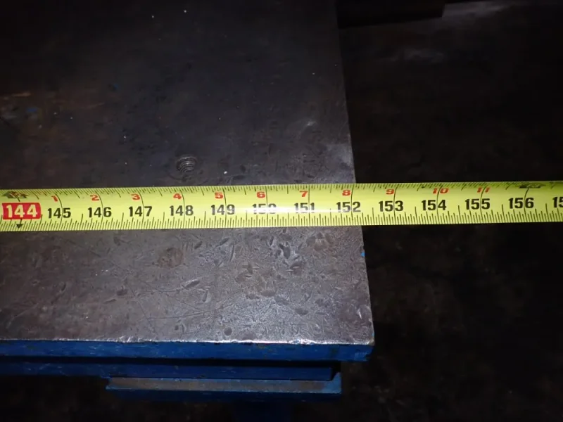50" X 152" X 36" PORTABLE WELDING TABLE